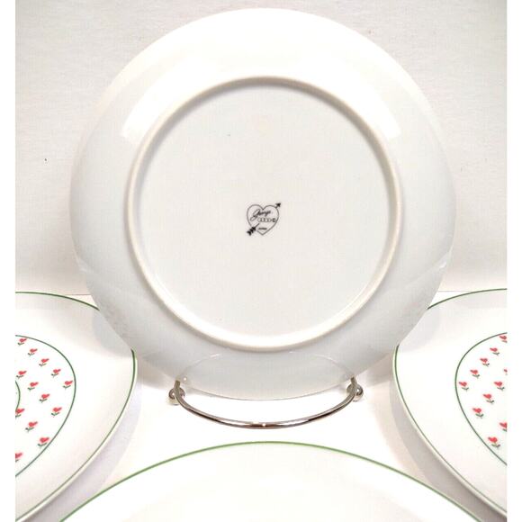George Good Japan Vintage Porcelain Fabrizio Apple 7 5/8" Salad Plates Set of 6 - Picture 5 of 11